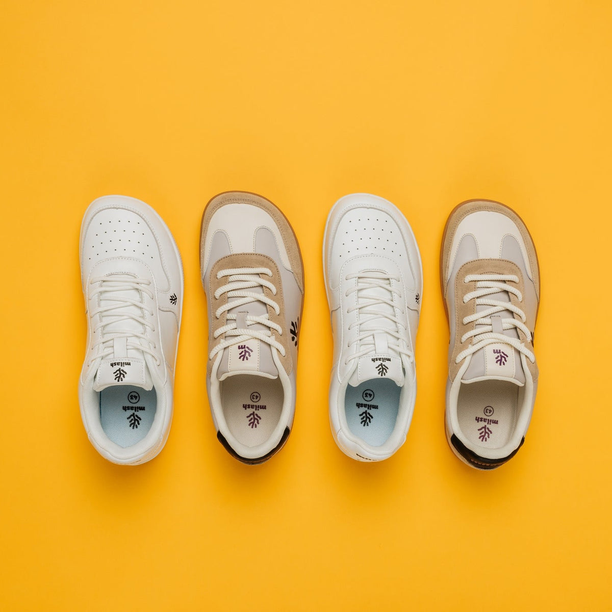 Milash unisex barefoot tenisky - pastelové