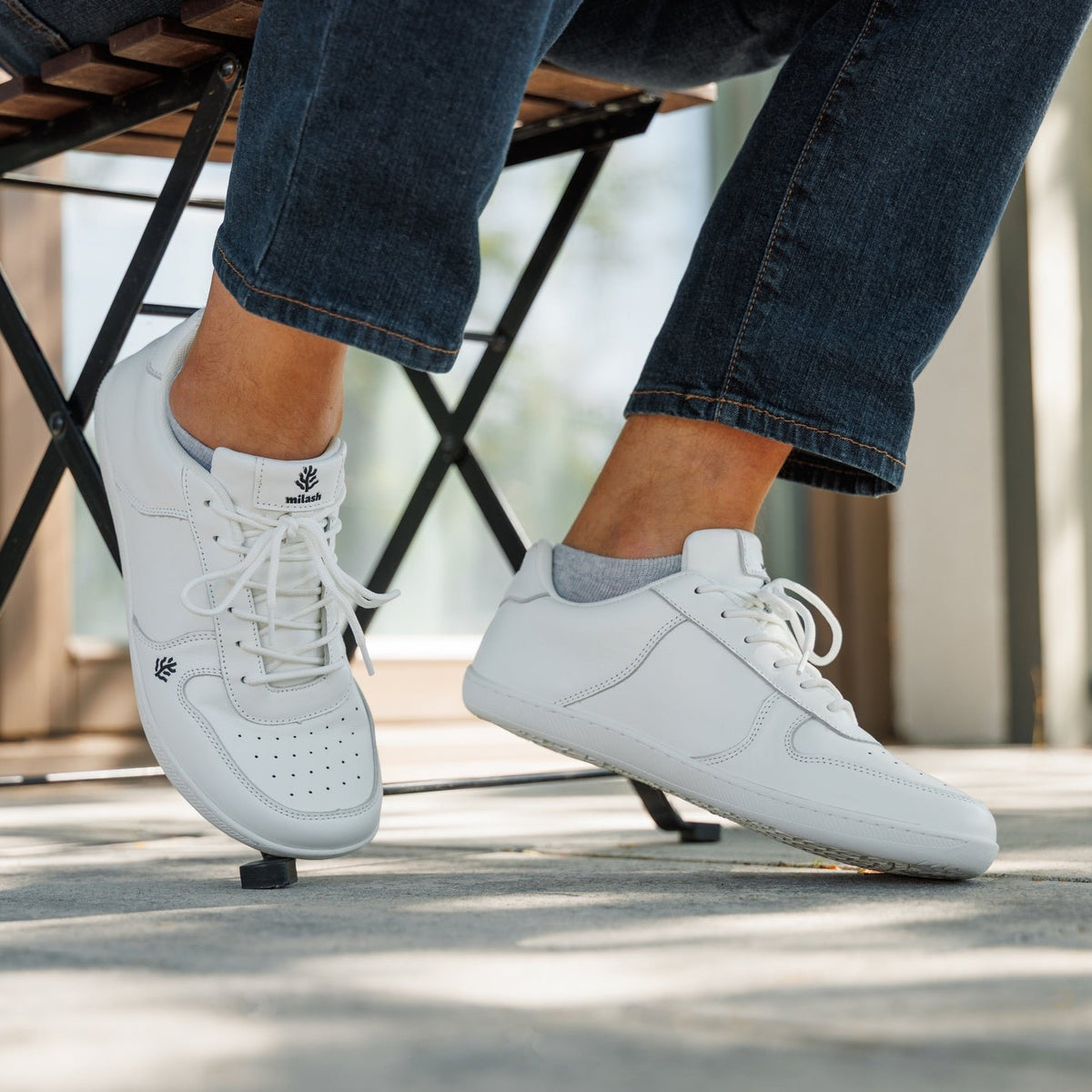 Milash unisex barefoot sneakers - White 